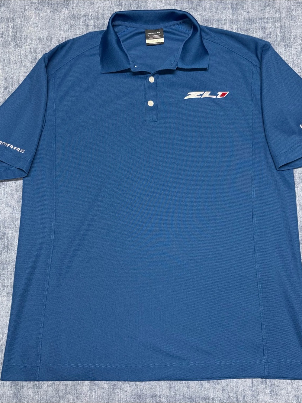 Nike Polo Golf Dry Fit Mens ZL1 Camaro Polo Shirt Size L